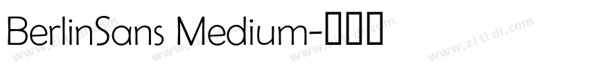 BerlinSans Medium字体转换
